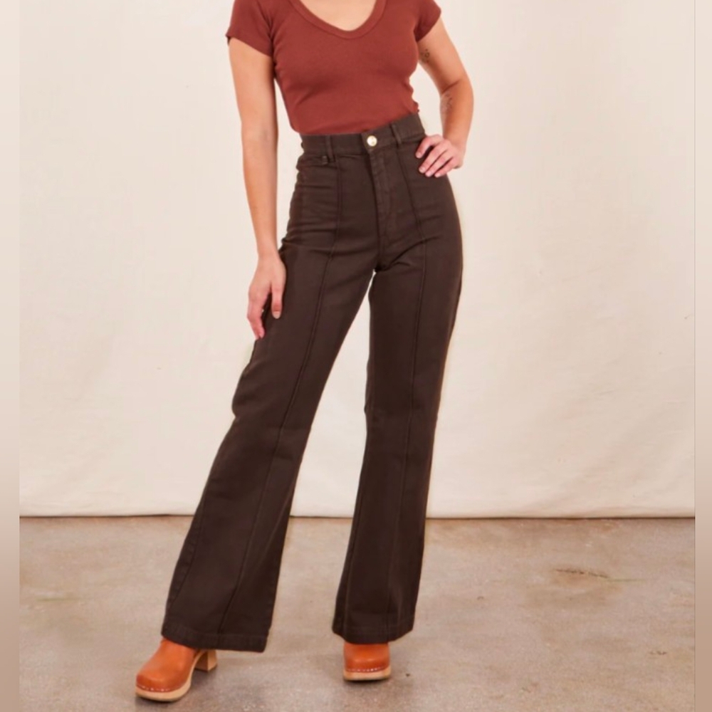 NWOT Big Bud Press Western Pants - Size Medium, Espresso Brown